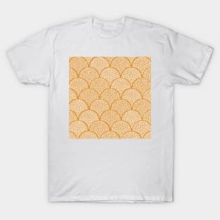 Japanese Fish Scales / Golden Texture T-Shirt